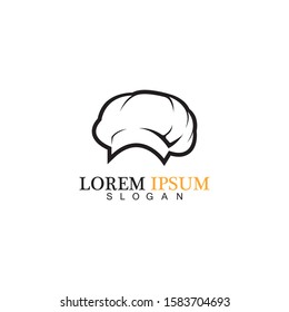 chef hat logo vector design template