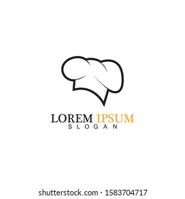 chef hat logo vector design template