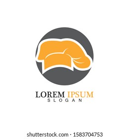 chef hat logo vector design template
