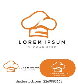 chef hat logo vector design template