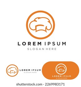 chef hat logo vector design template
