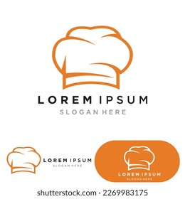 chef hat logo vector design template