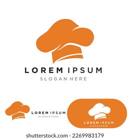 chef hat logo vector design template
