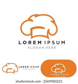 chef hat logo vector design template