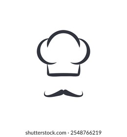 Chef Hat Logo Vector Icon Template Illustration