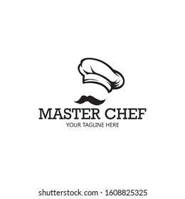 chef hat logo vector illustration
