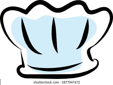 Chef hat logo Vector illustration, isolated white background