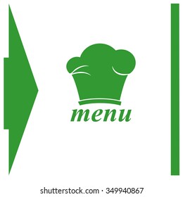 Chef hat. Menu. Vector icon