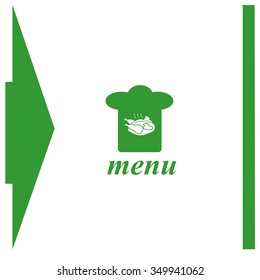 Chef hat. Menu. Vector icon
