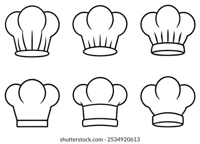 Chef Hat Minimalist Line Art for Foodies