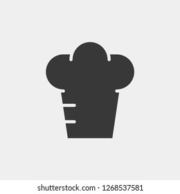 Chef Hat Modern Simple Vector Icon
