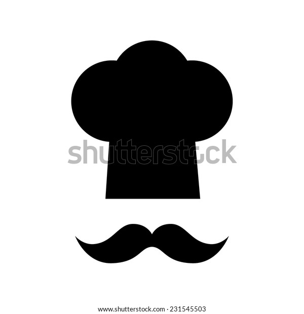 シェフの帽子と口ひげ ベクターイラスト のベクター画像素材 ロイヤリティフリー