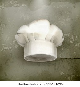 Chef hat, old-style vector
