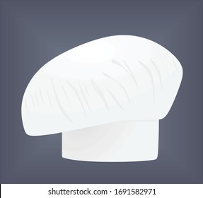 Chef hat on gray background. vector illustration