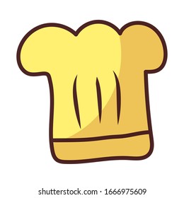 chef hat on white background vector illustration design