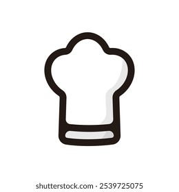 Chef hat outline icon for graphic design, apps and websites