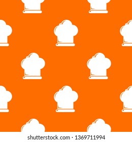 Chef hat pattern vector orange for any web design best