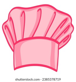 Icono del vector de iluminación del gorro rosa del sombrero de chaflán