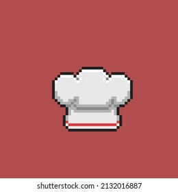 chef hat in pixel style