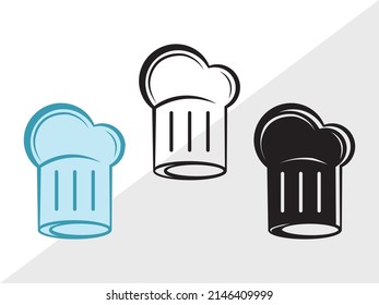 Chef Hat Printable Vector Illustration