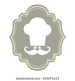 chef hat restaurant emblem