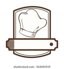 chef hat restaurant emblem