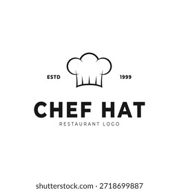 chef chapéu restaurante logotipo design ideia para o negócio de alimentos