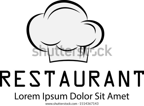 Chef Hat Restaurant Logo Isolated On Stock Vector Royalty Free