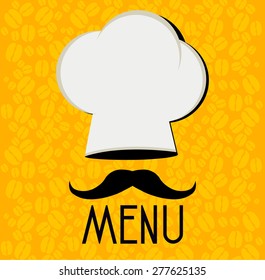 Chef hat restaurant menu