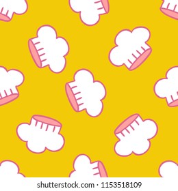 chef hat seamless doodle pattern