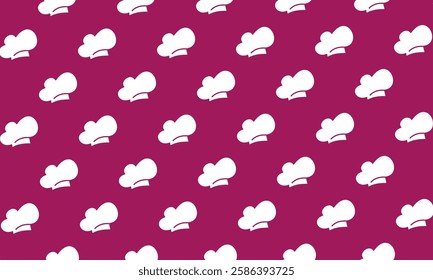 chef hat seamless pattern background. Vector illustration
