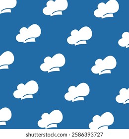 chef hat seamless pattern background. Vector illustration
