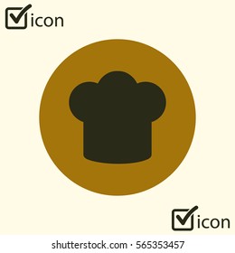 Chef hat sign icon. Hat cooking symbol.