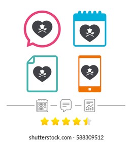 Chef hat sign icon. Love Cooking symbol. Cooks hat with fork and spoon. Calendar, chat speech bubble and report linear icons. Star vote ranking. Vector