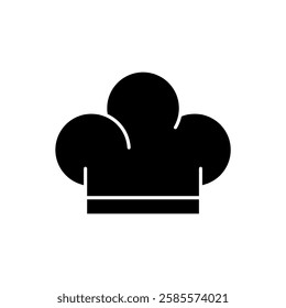 Chef Hat Silhouette Icon Design