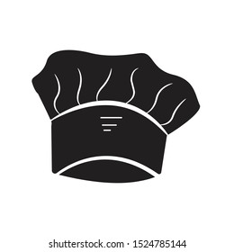 chef hat silhouette icon vector