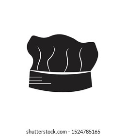 chef hat silhouette icon vector