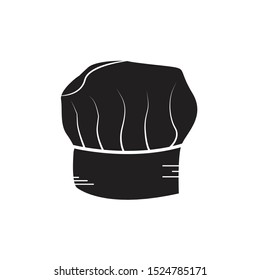 chef hat silhouette icon vector