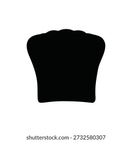 Chef Hut Silhouette Symbol Vektor flaches Design.
