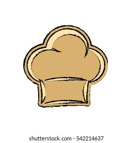 Chef hat silhouette icon vector illustration graphic design