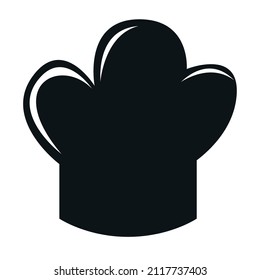 chef hat silhouette style icon