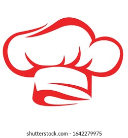 Chef hat simple clip art vector illustration