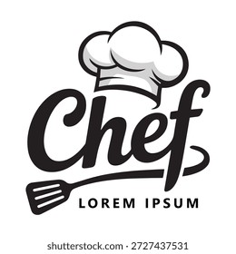 Chef chapéu e espátula logotipo elemento de design para culinária negócio ícone símbolo de cozinha