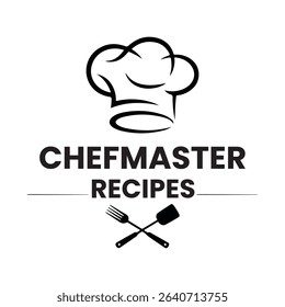 Chef hat with spoon and fork