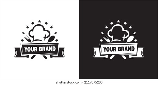 chef hat and spoon logo