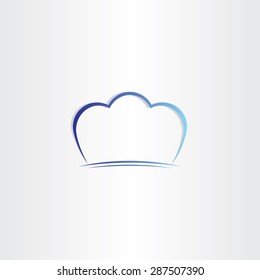 chef hat stylized symbol design