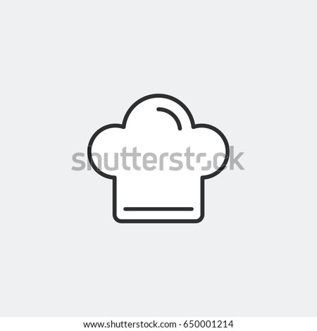 Chef hat symbol concept. Flat and isolated vector eps illustration icon with minimal and modern design.