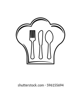 Chef hat symbol icon vector illustration graphic design