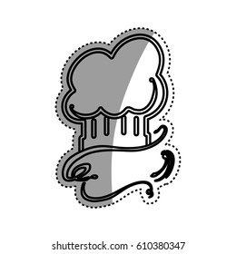 Chef hat symbol icon vector illustration graphic design