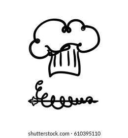 Chef hat symbol icon vector illustration graphic design